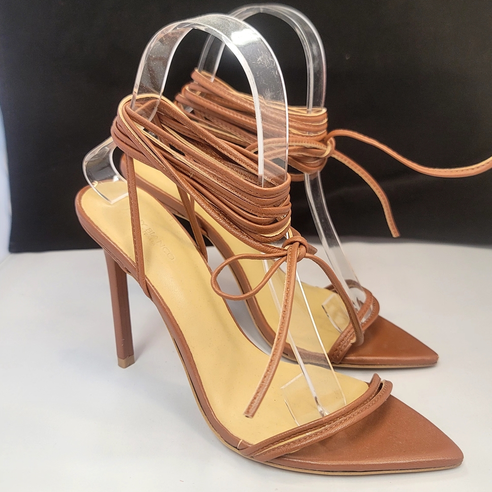 Tony Bianco Brown Strappy Heels